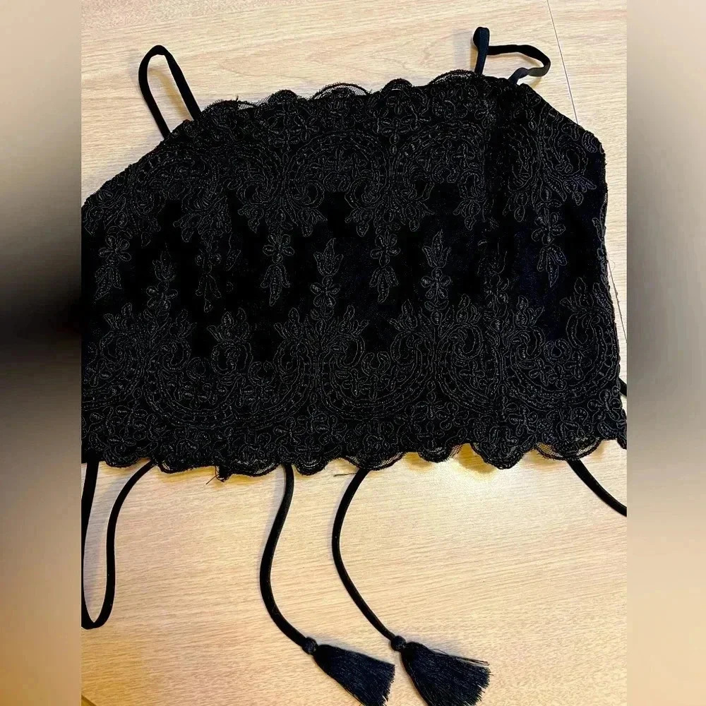Embroidered corset